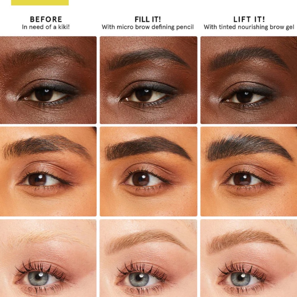 One Size O/S BROWKIKI MICRO BROW DEFINING PENCIL all shades available BNIB
